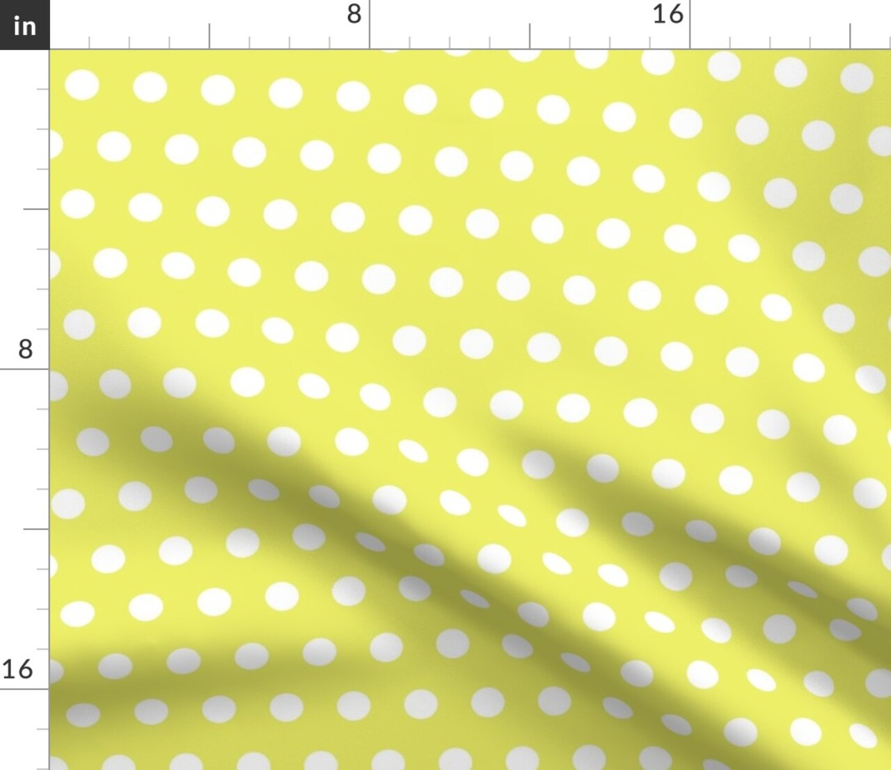 Yellow Bright Retro Neon Doll Fashion Playhouse Party Polka Dots Medium Scale Custom Printed Fabric by Spoonflower Various Fabrics by the Yard or Fat Quarter